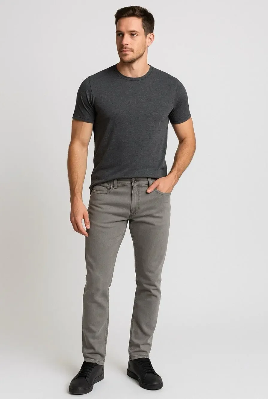 Barbell Apparel Jeans Mens Size 30 Gray Straight Athletic Fit 2.0 Stretch NWT